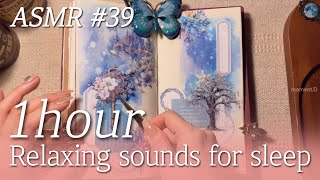 ASMR 1 Hour #39 Art Journaling Compilation✨relaxing sounds of collage #papertherapy #scrapbooking