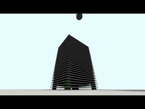 Cilinder impact - 3Dmax RayFire test