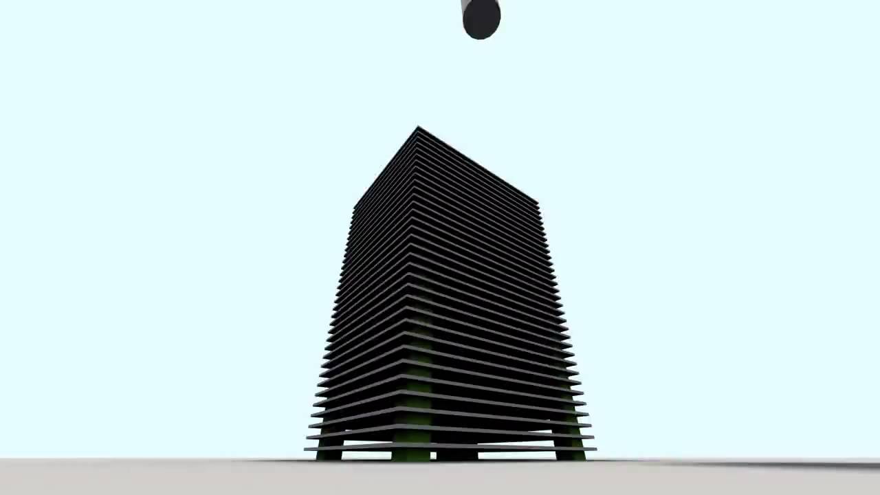 Cilinder impact - 3Dmax RayFire test