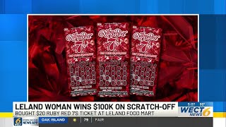 20 Lottery Ticket Turns Into 100000 Prize For Leland Woman