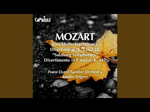 Franz Liszt Chamber Orchestra & Wolfgang Amadeus Mozart - Serenade No. 13 in G Major, K. 525, "Eine kleine Nachtmusik": IV. Rondo: Allegro
