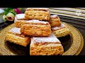 И ТОРТА НЕ НАДО! НЕВЕРОЯТНО ВКУСНЫЕ ПЕЧЕНЬЕ НА КЕФИРЕ "НАПОЛЕОН" ЗА КОПЕЙКИ В 2 РАЗА КРУЧЕ И ВКУСНЕЕ