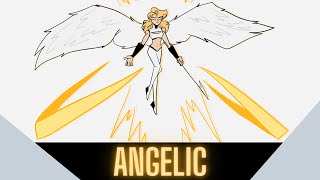I drew an angel OC
