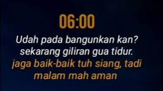 story' wa keren banget guys buat orang yang suka begadang salam satu hoby