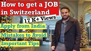 How To Find Jobs In Switzerland | Jobs In Europe | Living In Switzerland | Indian Life In Europe screenshot 5