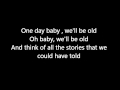 One day lyrics asaf avidan