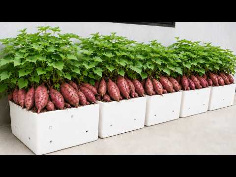 No Garden? Grow Giant Sweet Potatoes in a Styrofoam Box