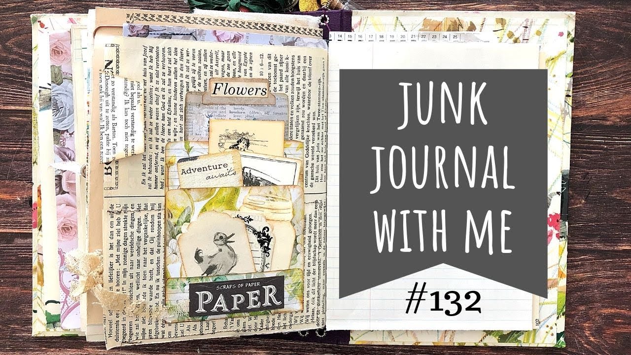 Junk Journal with me #132 Using Daphne's Diary Magazine Nr. 5/2019