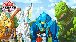 The Bakugan Return - Bakugan Evolutions Ep 1 All Main Bakugan Trox Pegatrix Hydorous Pharol