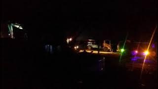 di tambang pasir malam hari