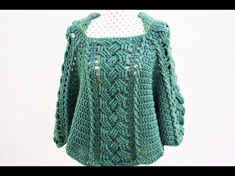 Poncho or coat of woman to crochet MAJOVEL very easy and fast #crochet #ganchillo # easy