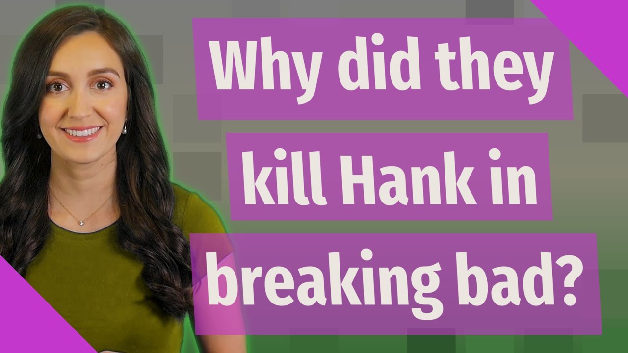 Why did they kill Hank in breaking bad? - YouTube