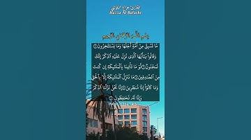 ماتسبق من أمة أجلها وما يستأخرون. ماتيسر من سورة الحجر بصوت القارئ هزاع البلوشي.