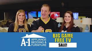 A-1 Appliance, Bedding & Furniture Mattress and Furniture Sale w/Free TV!