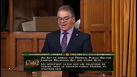 MP Sorbara rises in the House to speak on Bill C-62