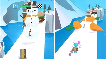 Slice Rush 3D - Android, iOS Gameplay All Levels Part 1 Level 1-3