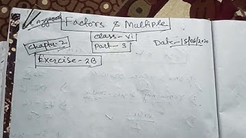 CBSE Class 6 Chapter 2(Factors & Multiples)(Exercise 2B)(Part 3)Maths