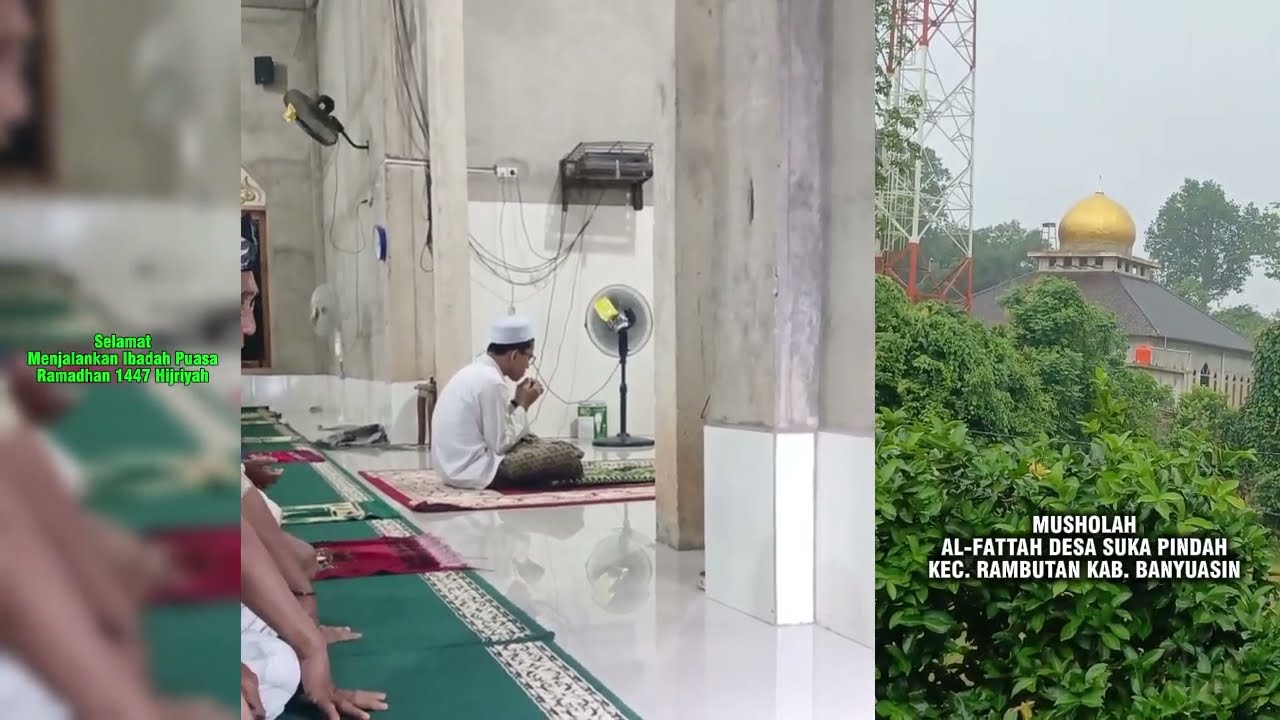 TARAWIH PERTAMA DI MUSHOLAH AL-FATTAH #marhabanyaramadhan #ramadhankareem