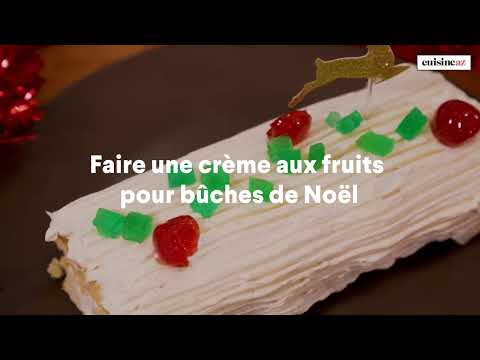 How to make a fruit cream for Christmas logs? 🍓🌲