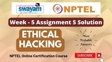 Ethical Hacking Week 5 Assignment 5 Solution | NPTEL | Swayam | Jul - Dec 2023