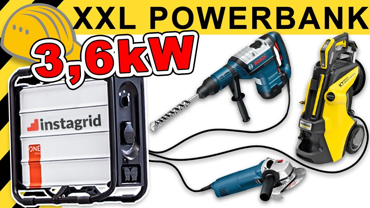 KRASS! Stärkste 230V Powerbank von INSTAGRID im Extrem Test | WERKZEUG NEWS 177