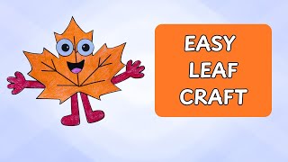 Easy Leaf Craft for Kids | Fall Craft
