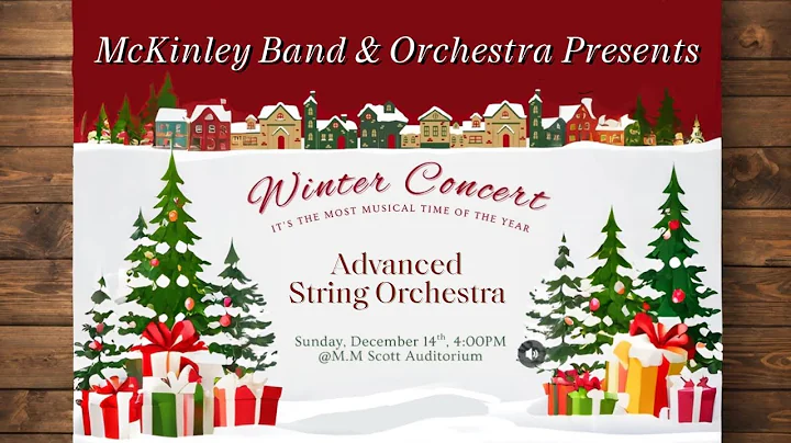 McKinley High School Band WInter Concert 2025 Advanced String Orchestra/String Orchestra Performance