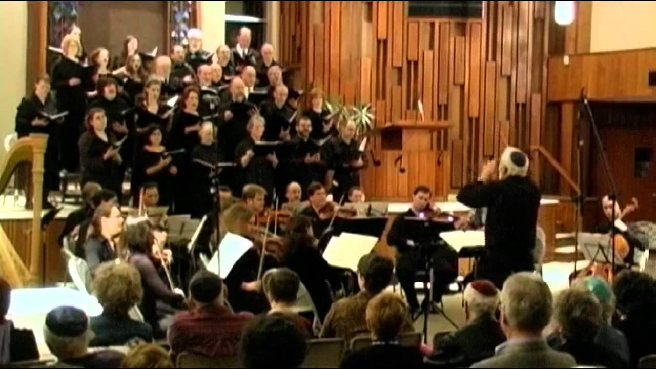 Brahms Requiem, 4th Mvt, Hebrew rendition,  Temple Emunah Mak'haylah