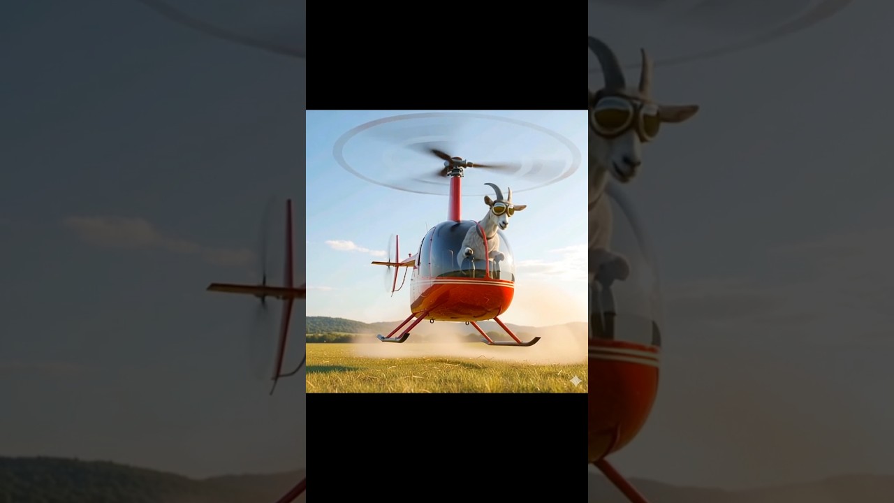 Goat Ne Chalai Helicopter 🚁 