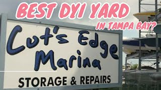 A quick walk around Cuts Edge Boat yard in palmetto Florida, (honest opinion)