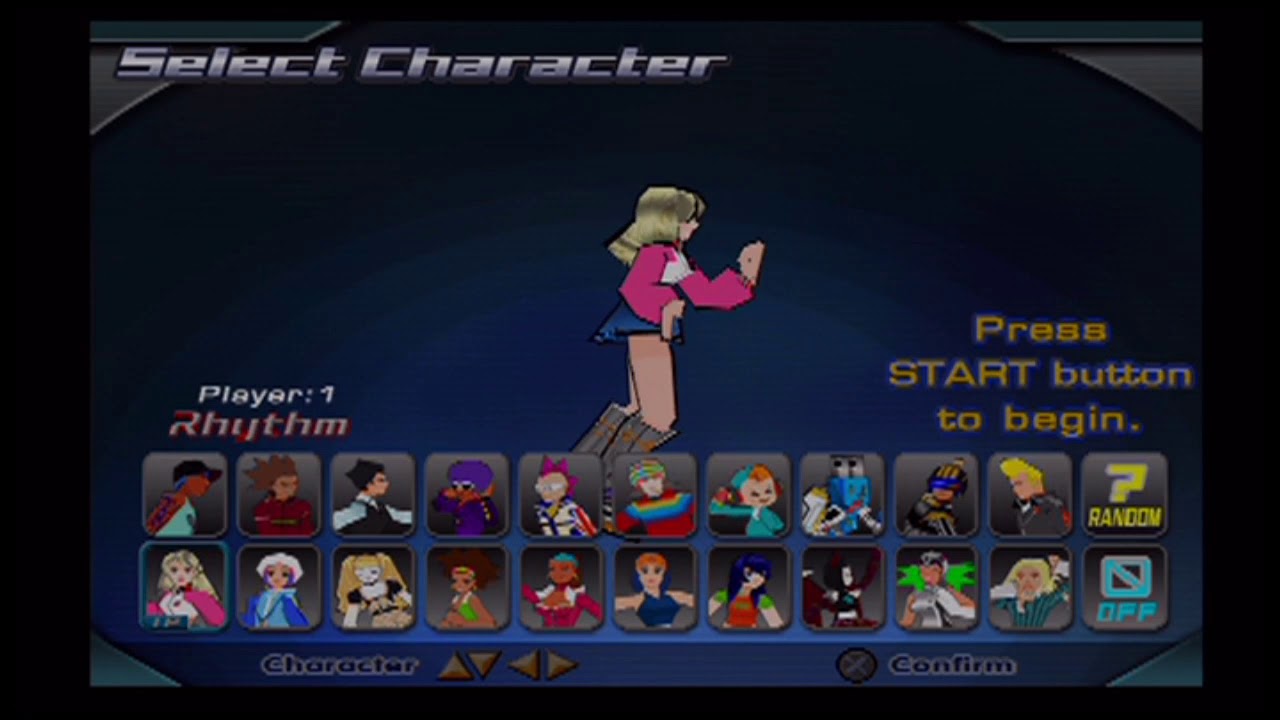 E24K's DanceDanceRevolution EXTREME - Select Character