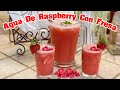 Agua De Raspberry Con Fresa