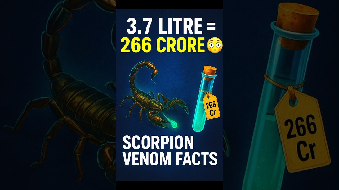 Scorpion Venom Price – 266 Crore for 3.7 Litre 😱