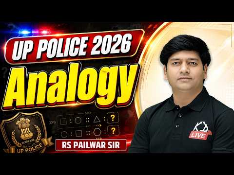 UP Police Constable 2026 | REASONING | ANALOGY Tricks + PYQs🔥| By RS Pailwar Sir