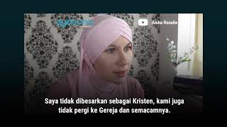 Mualaf Aisha Rosalie seorang youtuber masuk Islam setelah berkunjung ke Masjid biru Instanbul Turki
