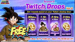 TWITCH DROPS SEASON 5 | FREE ZENI, P5G CAPSULES & EXCLUSIVE ICON! | 72 HOUR SQUADRA EVENT RETURNS