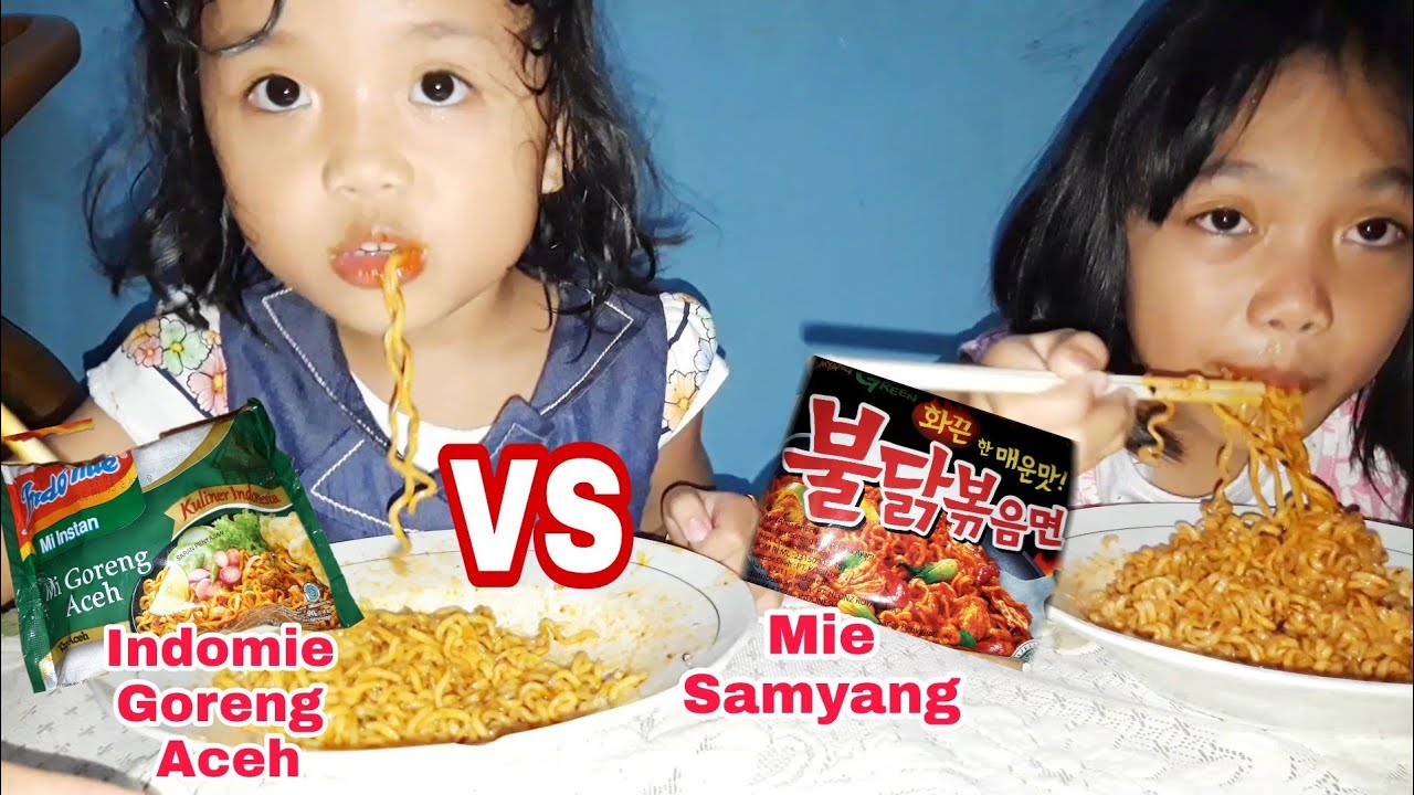  Mie Samyang  Vs Indomie Goreng Aceh YouTube