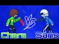 Chara vs Sans. Рисуем мультфильмы 2. 2 episode