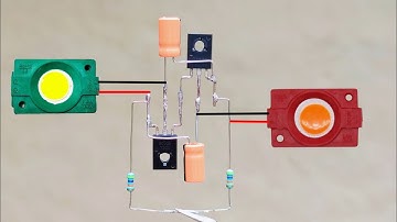 How To Make 12v Flip Flop LED Flasher Circuit || BD139 Trainsistor Project || Diy LED Strobe Light