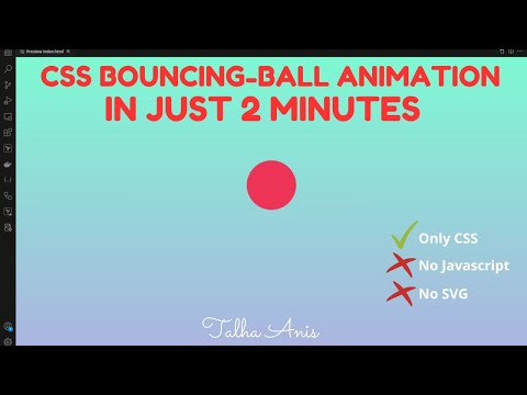 CSS Bouncing-Ball Animation In Less than 2 minutes!
