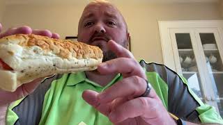 Andy Eats Italian Herb and Cheese Bread from Subway