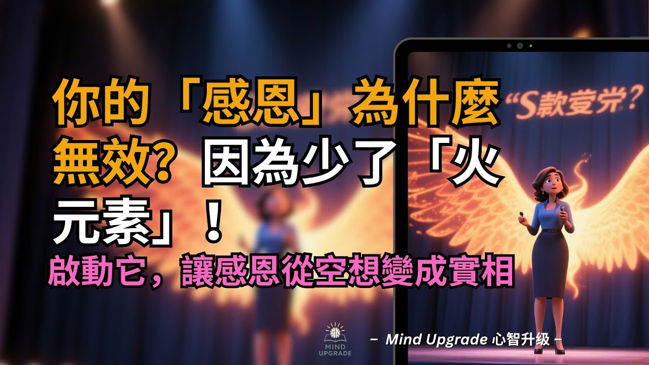 你的「感恩」為什麼無效？因為少了「火元素」！啟動它，讓感恩從空想變成實相