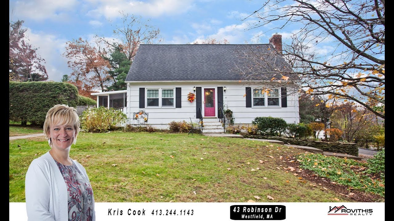 43 Robinson Dr, Westfield, MA 01085 Rovithis Realty Kris Cook YouTube