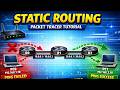 Static Routing in Cisco Packet Tracer | 3 Routers Explained Step-by-Step