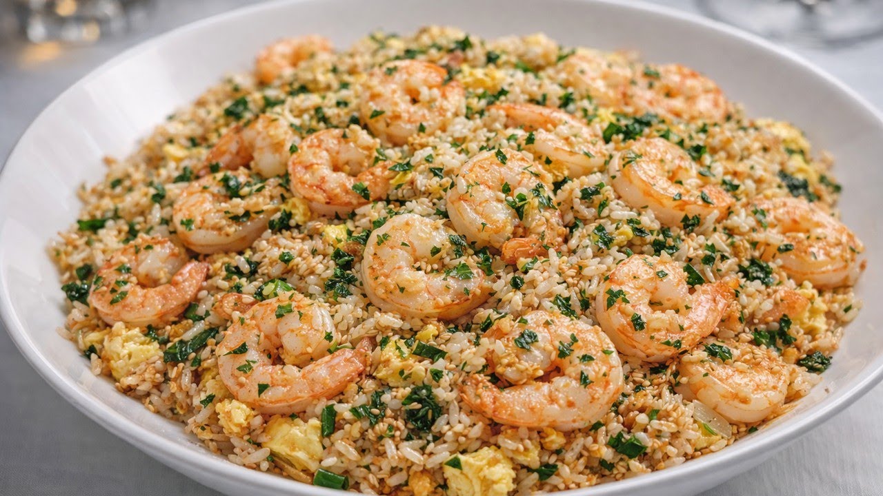 Роскошный ресторан, который готовят в домашних условиях, рецепт жареного риса с кревет
