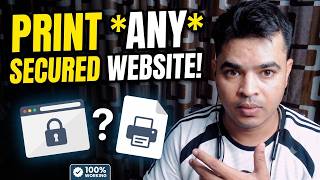How to Save Protected Web Pages as PDF | Bypass Print Restrictions