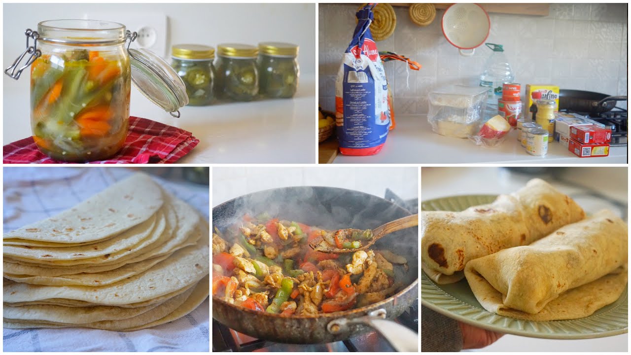 يوم قبل رمضان 2026: طريقة ترقيد الفلفل الحار كيوجد في الحين سنويتشات دجاج بخبز التورتيلا الطري 