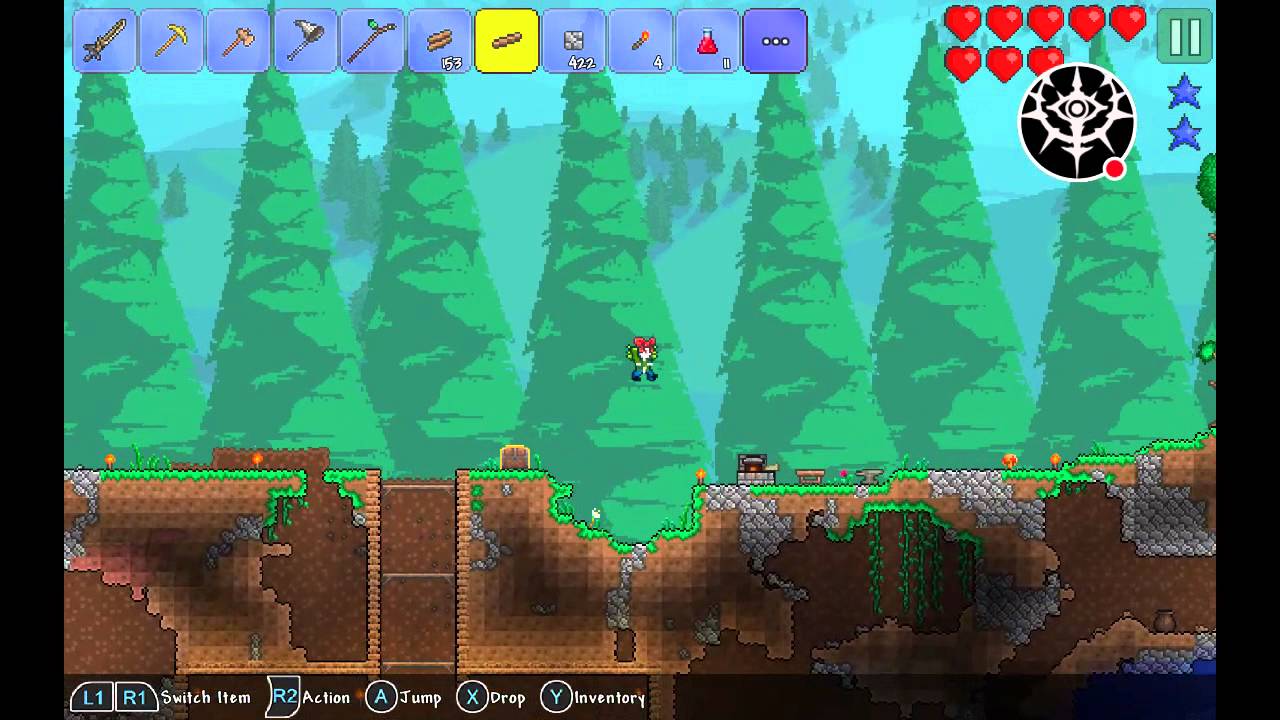 Terraria Mobile Let's Play Part 6 Home! YouTube