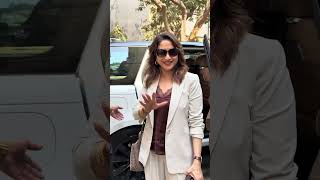 Madhuri Dixit and Dr. Shriram Nene snapped at Bandra, serving elegance and warmth