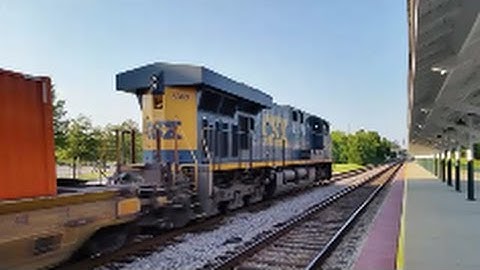 CSXT 5369 ES40DC Solo Leads Q192-08 & 1st Gen K5HL W/Horntaps & A Approach Limited at A&Y in Fay NC
